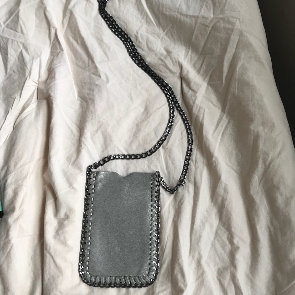 gray small purse